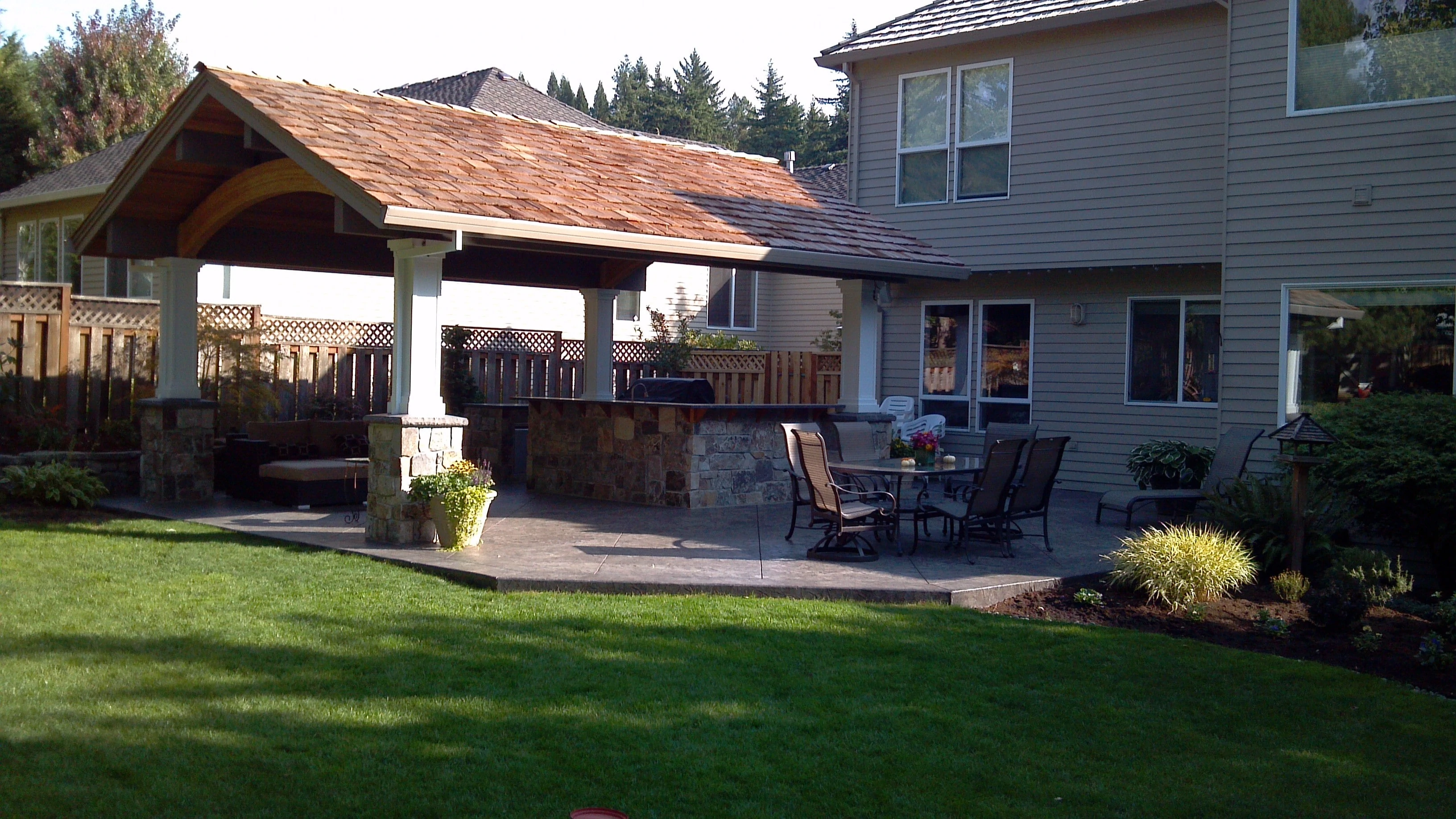 Bauer Woods Patio Cover BBQ 
Cedar Mill Deck Company
Design by John Breiling
Construction by John Breiling