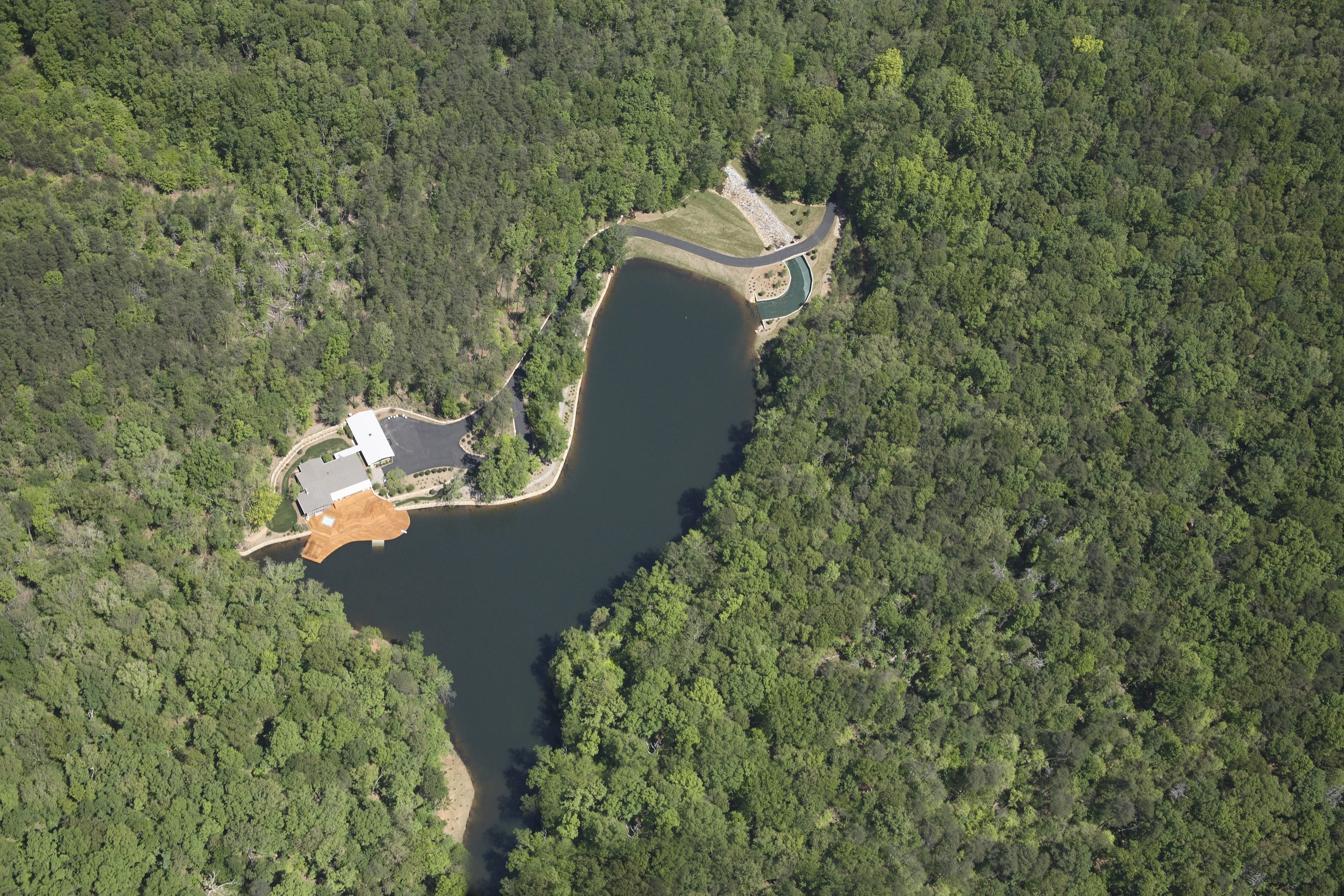 Paris Mountain 
The deck seemed huge till you paired it up with it's own private Lake forever, and Oh did they shine together, Much Luv Steve, my Ghost for life